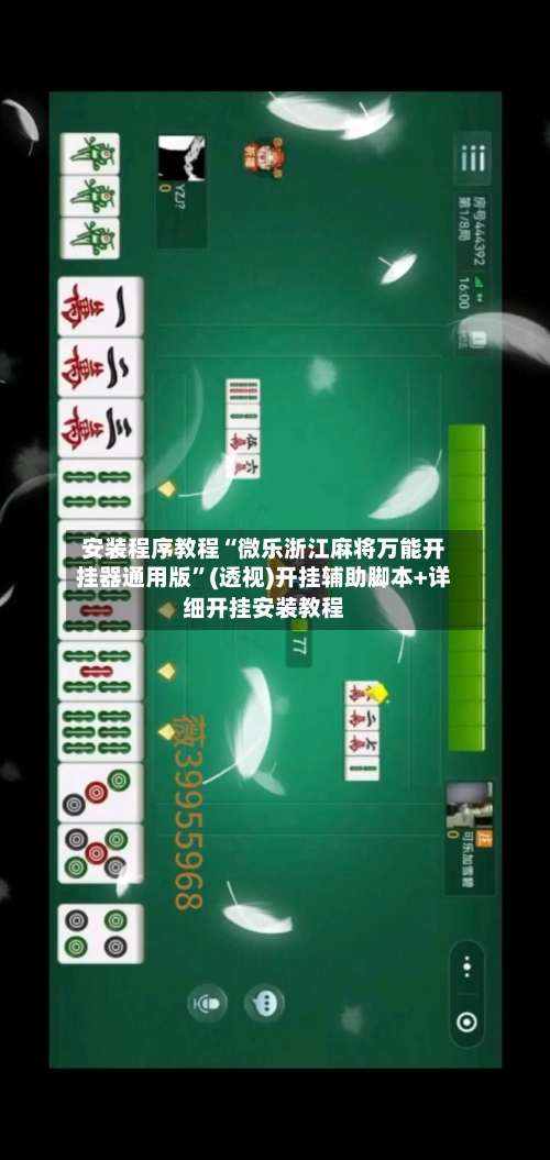 安装程序教程“微乐浙江麻将万能开挂器通用版”(透视)开挂辅助脚本+详细开挂安装教程