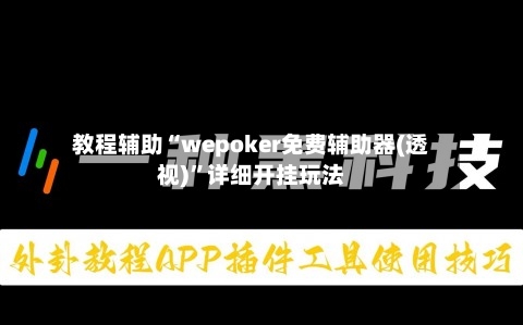 教程辅助“wepoker免费辅助器(透视)	”详细开挂玩法-第2张图片