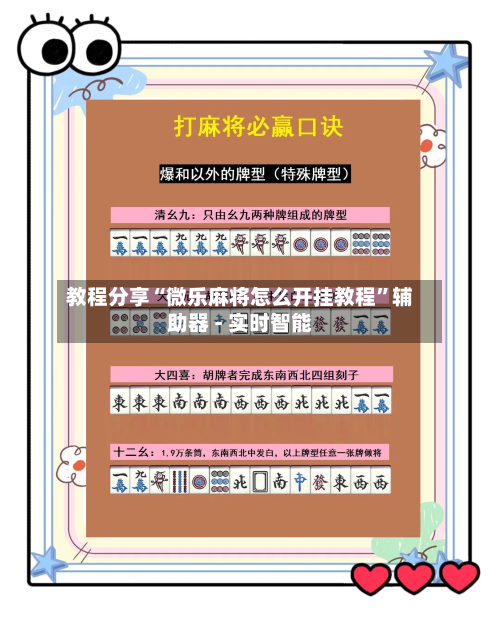 教程分享“微乐麻将怎么开挂教程”辅助器 - 实时智能-第3张图片