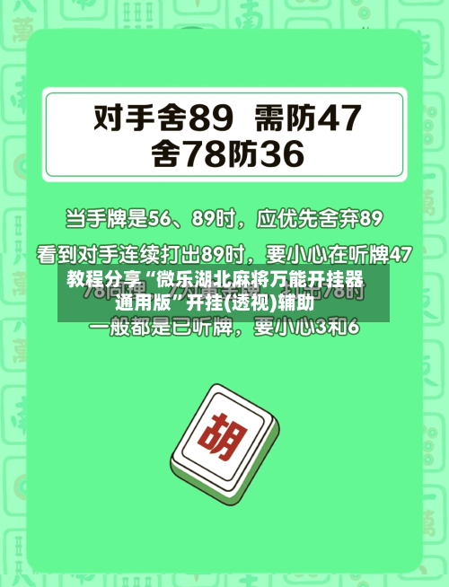 教程分享“微乐湖北麻将万能开挂器通用版	”开挂(透视)辅助-第2张图片