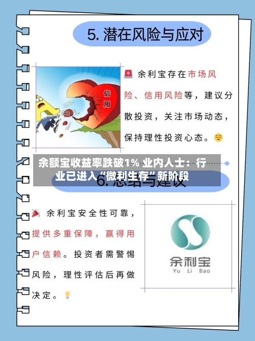 余额宝收益率跌破1% 业内人士：行业已进入“微利生存”新阶段