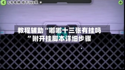 教程辅助“嘟嘟十三张有挂吗”附开挂脚本详细步骤