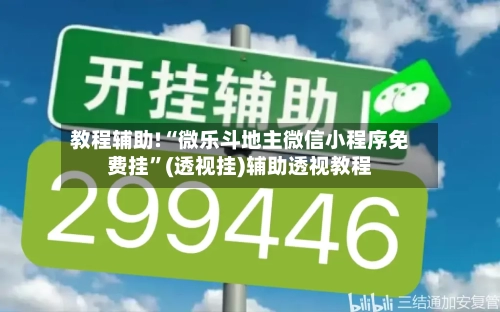 教程辅助!“微乐斗地主微信小程序免费挂”(透视挂)辅助透视教程-第3张图片