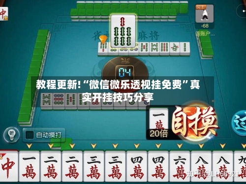 教程更新!“微信微乐透视挂免费”真实开挂技巧分享