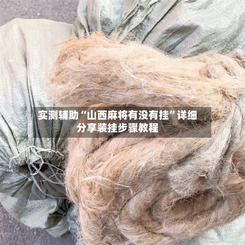 实测辅助“山西麻将有没有挂”详细分享装挂步骤教程