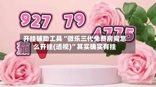 开挂辅助工具“微乐三代免费房间怎么开挂(透视)”其实确实有挂