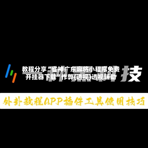 教程分享“雀神广东麻将小程序免费开挂器下载	”作弊(透视)透视辅助-第3张图片