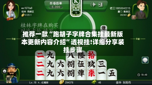 推荐一款“跑胡子字牌合集挂最新版本更新内容介绍”透视挂!详细分享装挂步骤-第3张图片