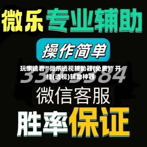 玩家速看“微乐透视辅助器(免费)”开挂(透视)辅助神器