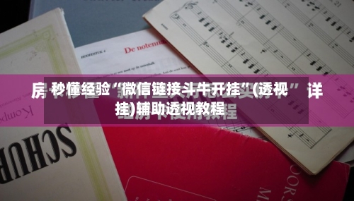 秒懂经验“微信链接斗牛开挂”(透视挂)辅助透视教程-第2张图片