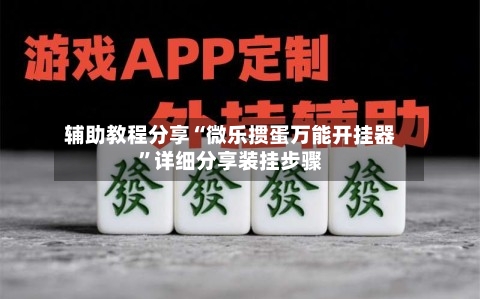 辅助教程分享“微乐掼蛋万能开挂器”详细分享装挂步骤
