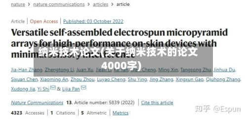 纳米技术论文(关于纳米技术的论文4000字)-第3张图片