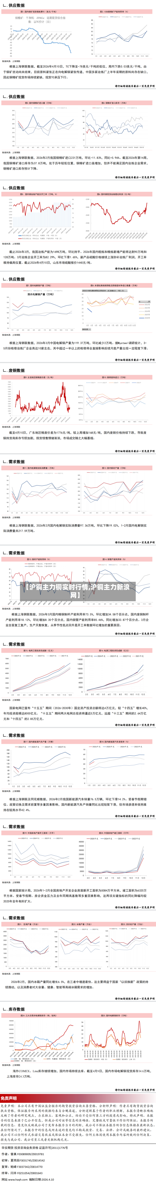 【沪铜主力铜实时行情,沪铜主力新浪网】