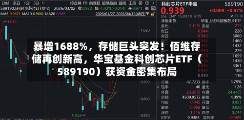 暴增1688%，存储巨头突发！佰维存储再创新高，华宝基金科创芯片ETF（589190）获资金密集布局