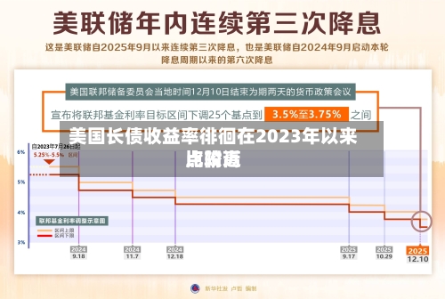 美国长债收益率徘徊在2023年以来比较高
点附近